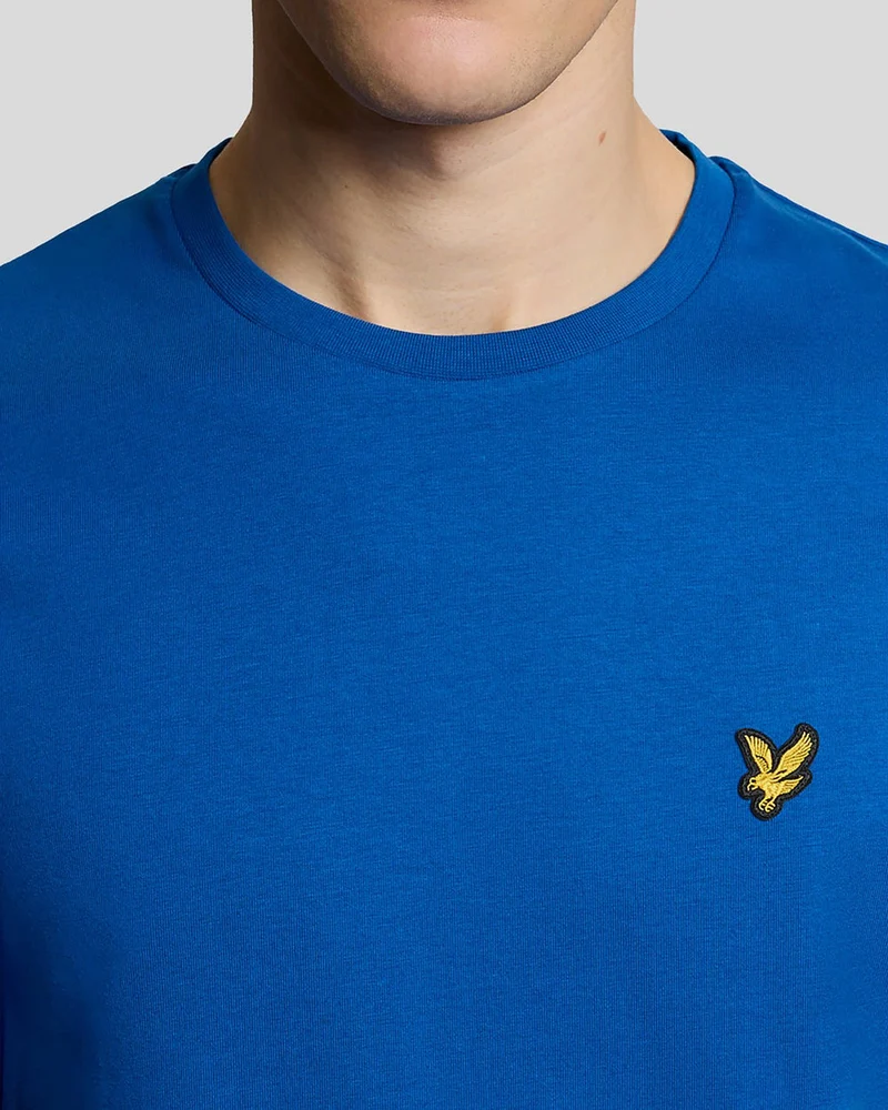 Lyle & Scott Herren-T-Shirt aus Baumwolle mit Rundhalsausschnitt | Hellblau