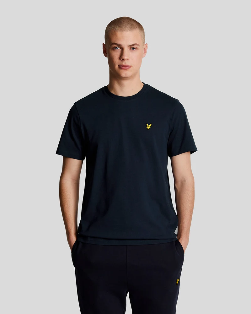 Lyle & Scott Herren-T-Shirt aus Baumwolle mit Rundhalsausschnitt | Marineblau