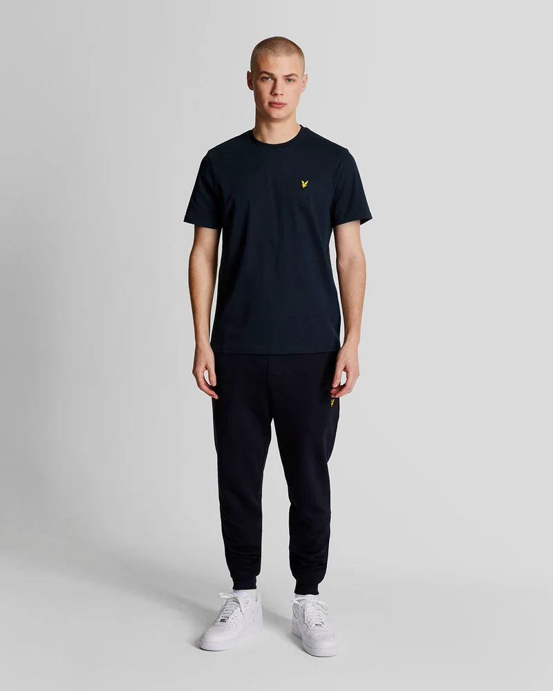 Lyle & Scott Herren-T-Shirt aus Baumwolle mit Rundhalsausschnitt | Marineblau