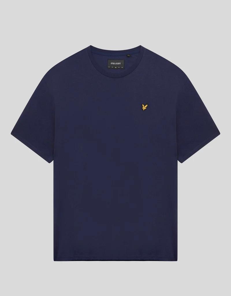 Lyle & Scott Herren-T-Shirt aus Baumwolle mit Rundhalsausschnitt | Marineblau