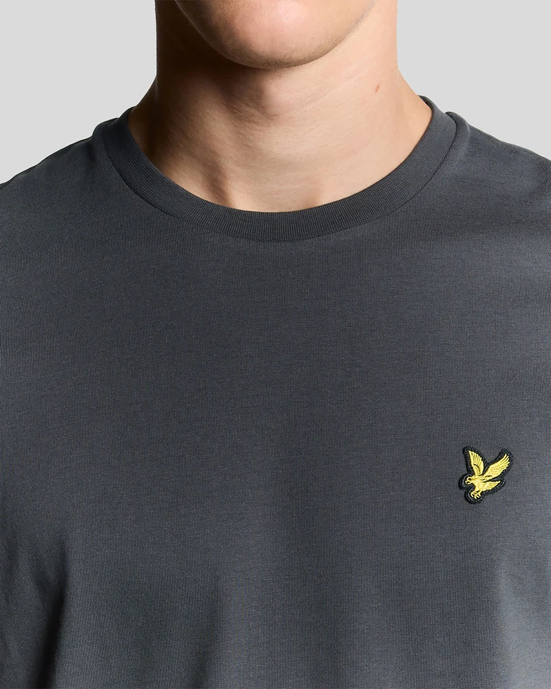 Lyle & Scott Herren-T-Shirt aus Baumwolle mit Rundhalsausschnitt | Anthrazit