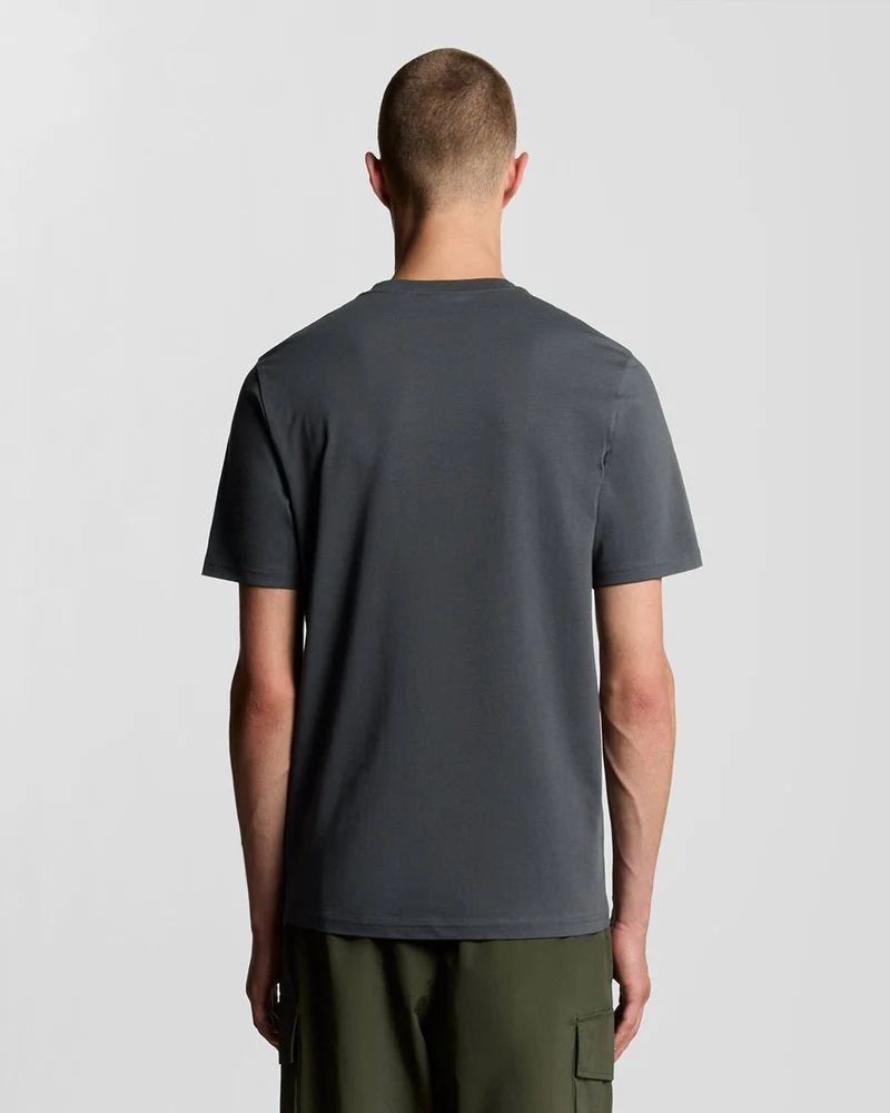 Lyle & Scott Herren-T-Shirt aus Baumwolle mit Rundhalsausschnitt | Anthrazit
