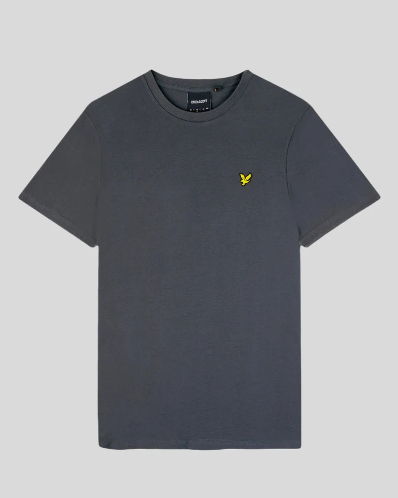 Lyle & Scott Herren-T-Shirt aus Baumwolle mit Rundhalsausschnitt | Anthrazit