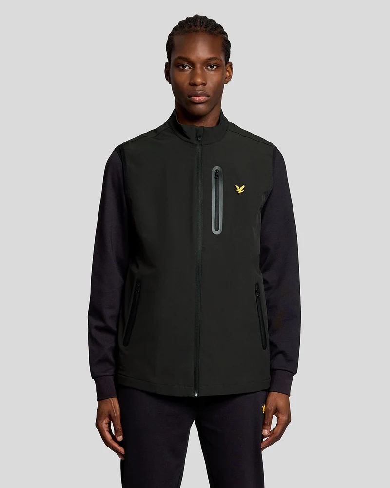 Lyle & Scott Herren-Sport-Performance-Weste | Tiefschwarz