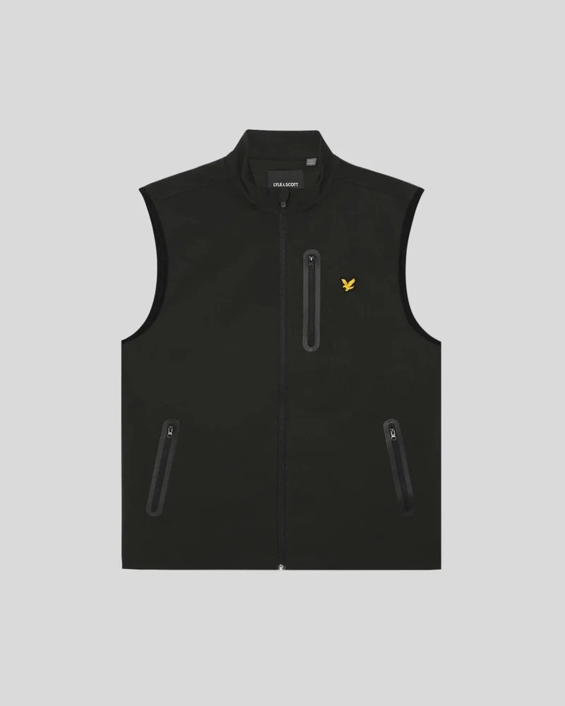 Lyle & Scott Herren-Sport-Performance-Weste | Tiefschwarz