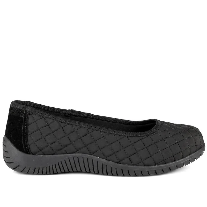 Wide Fit Quilted Upper Comfort Pumps - BRK44004 / 329 756 - Black