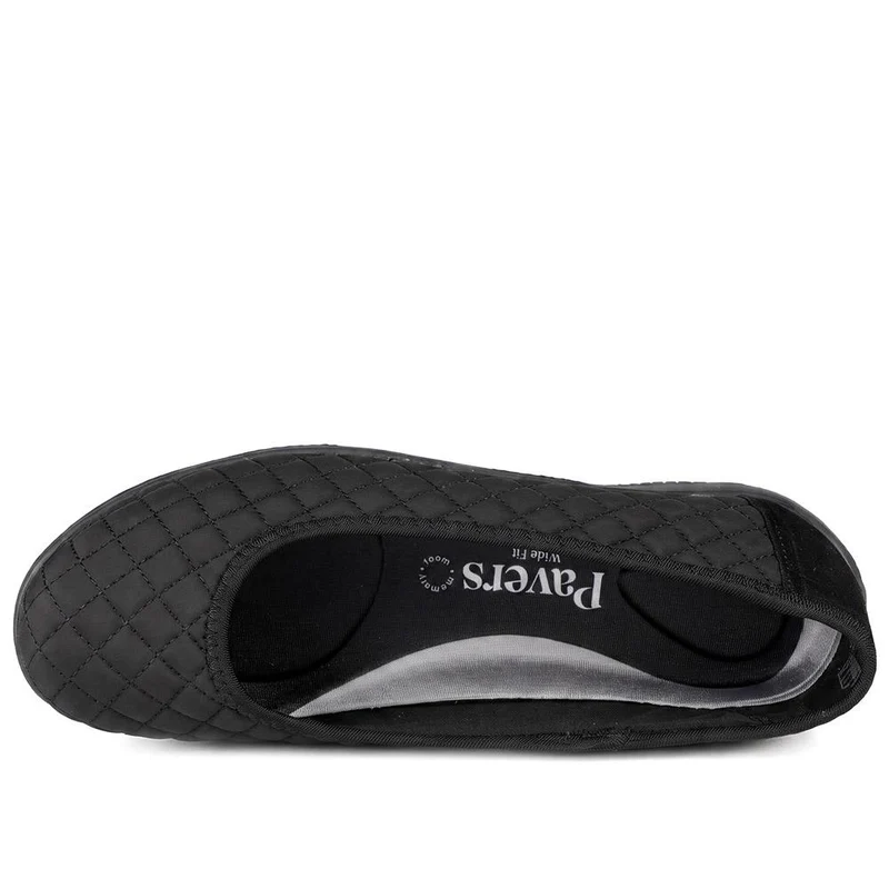 Wide Fit Quilted Upper Comfort Pumps - BRK44004 / 329 756 - Black