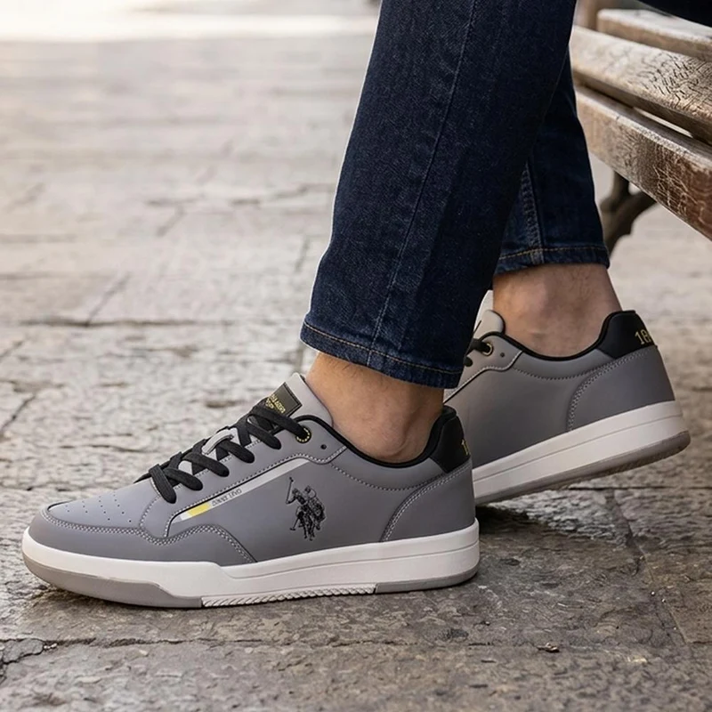 US Polo Lace Up Trainers - USPOL43002 / 330 485 - Grey