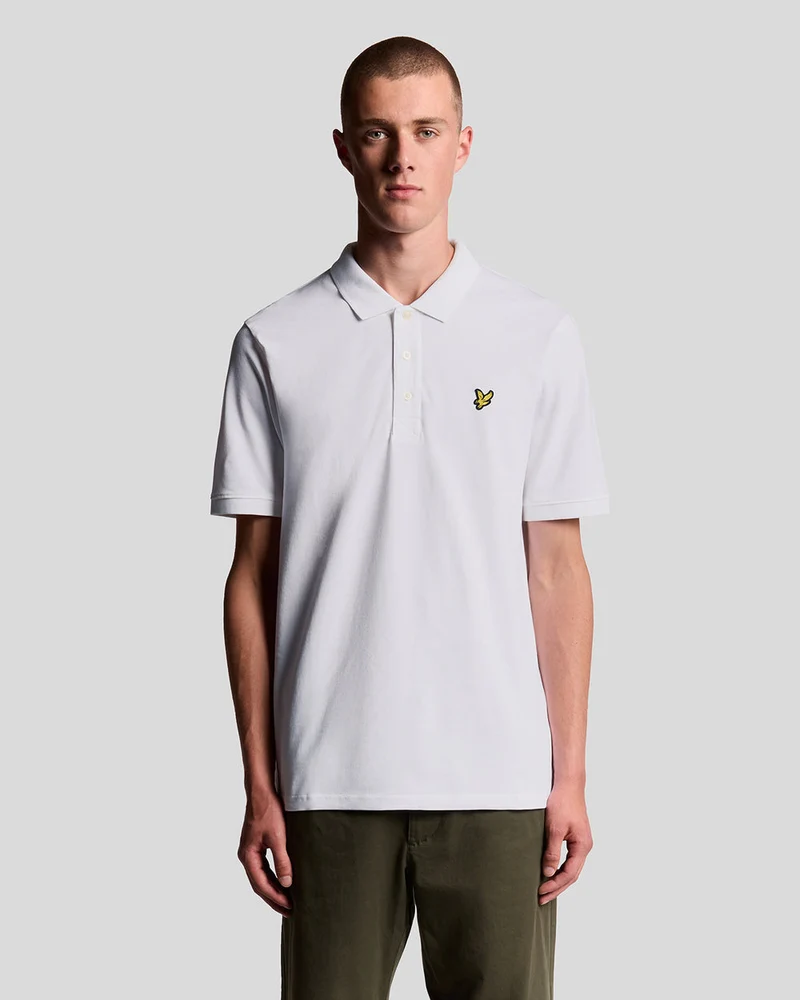 Lyle & Scott Herren-Poloshirt aus Baumwolle | Weiß