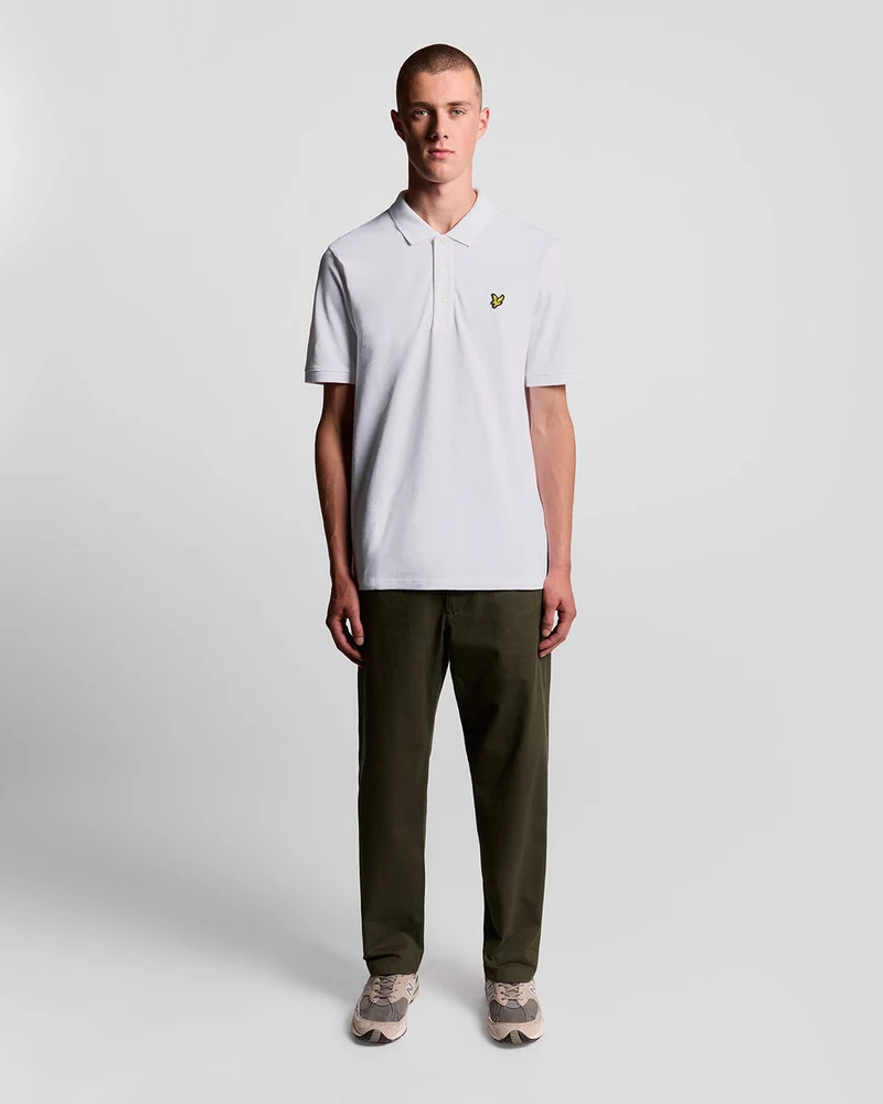 Lyle & Scott Herren-Poloshirt aus Baumwolle | Weiß