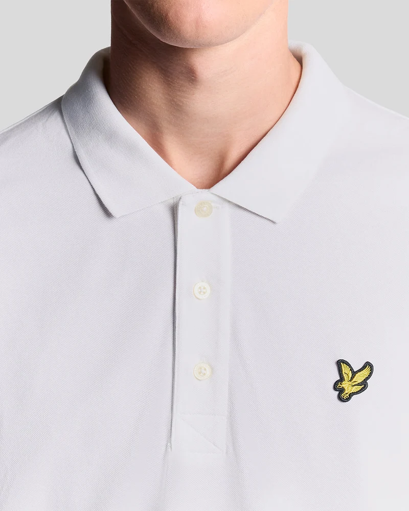 Lyle & Scott Herren-Poloshirt aus Baumwolle | Weiß
