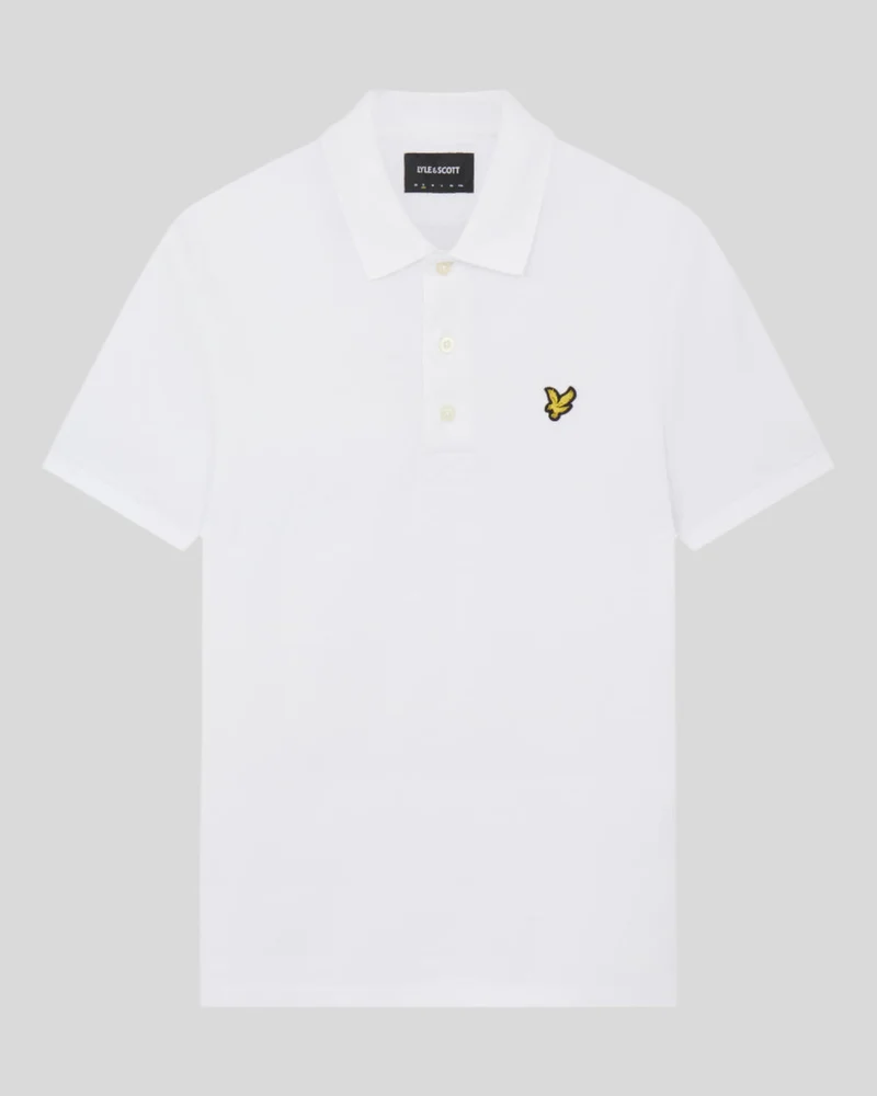 Lyle & Scott Herren-Poloshirt aus Baumwolle | Weiß