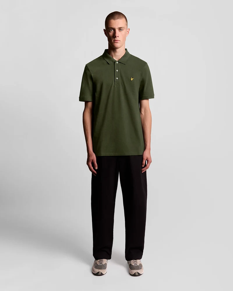 Lyle & Scott Herren-Poloshirt aus Baumwolle | Oliv