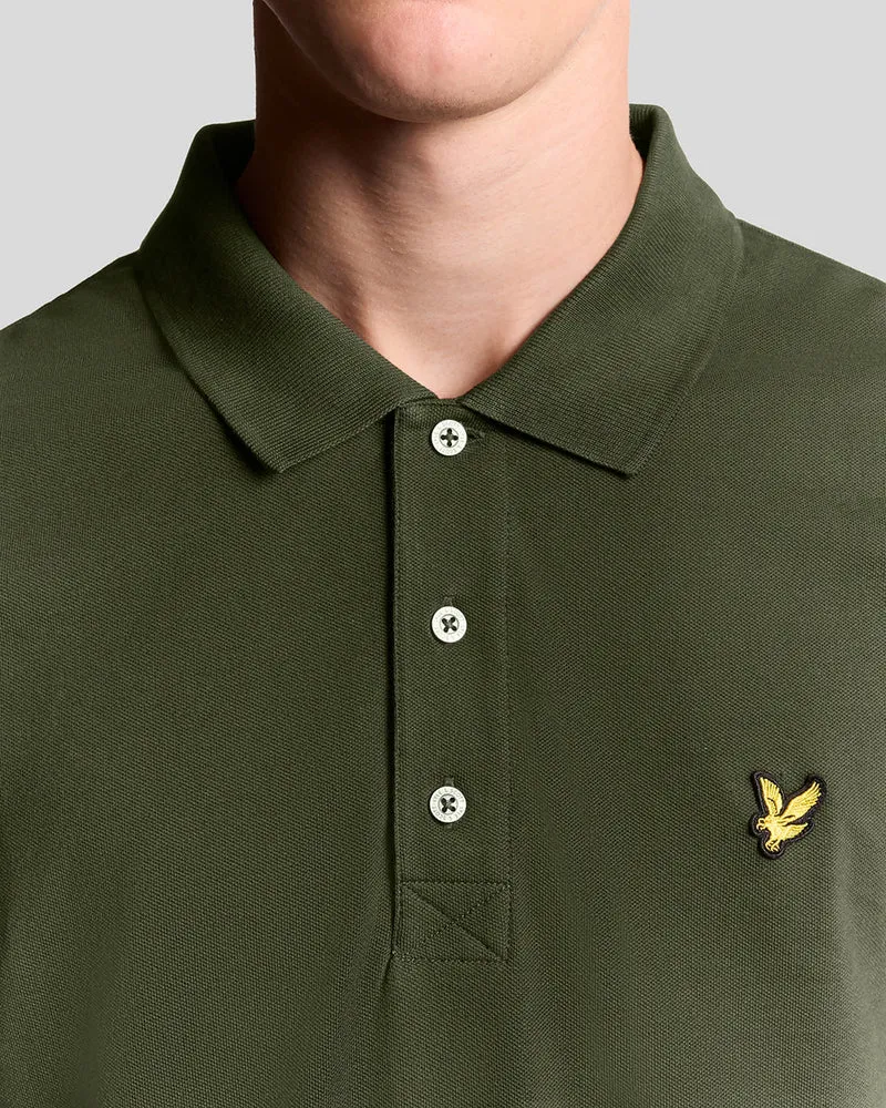 Lyle & Scott Herren-Poloshirt aus Baumwolle | Oliv