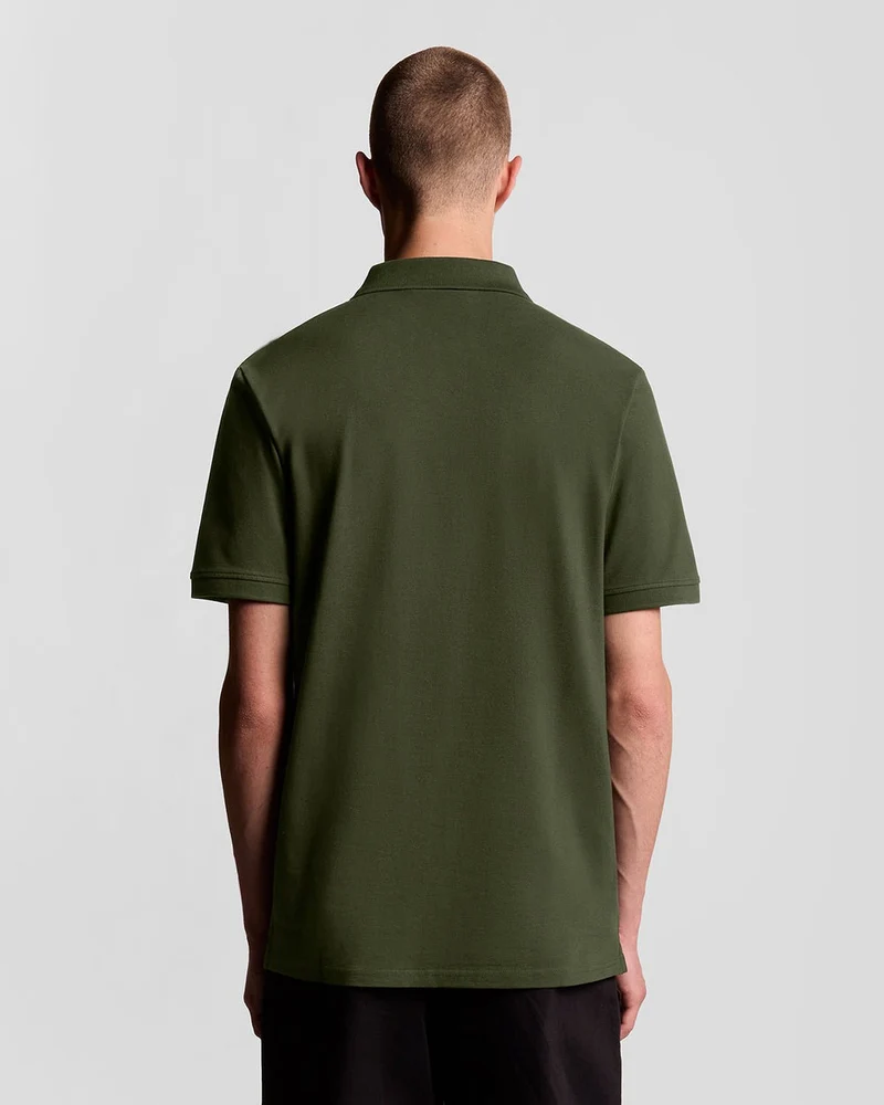 Lyle & Scott Herren-Poloshirt aus Baumwolle | Oliv