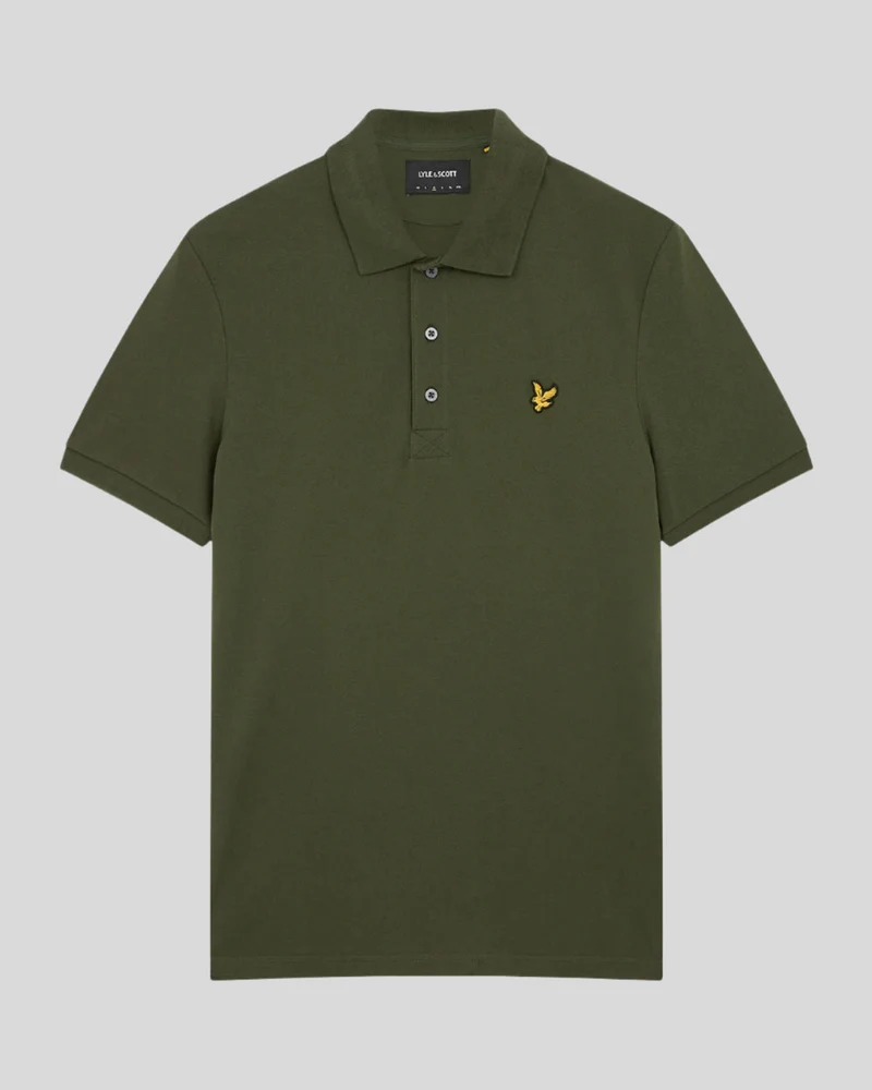 Lyle & Scott Herren-Poloshirt aus Baumwolle | Oliv