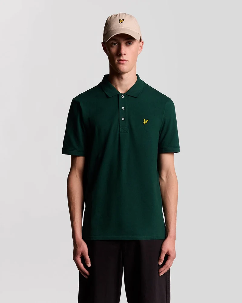 Lyle & Scott Herren-Poloshirt aus Baumwolle | Dunkelgrün