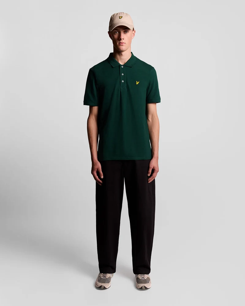 Lyle & Scott Herren-Poloshirt aus Baumwolle | Dunkelgrün