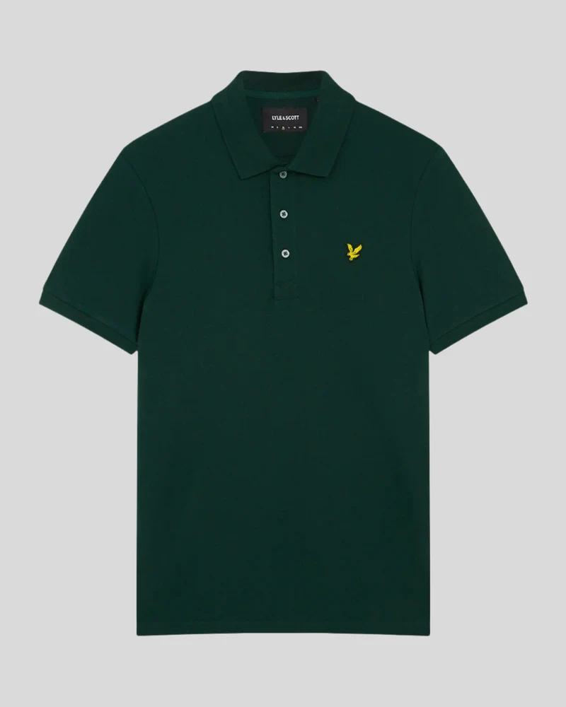 Lyle & Scott Herren-Poloshirt aus Baumwolle | Dunkelgrün