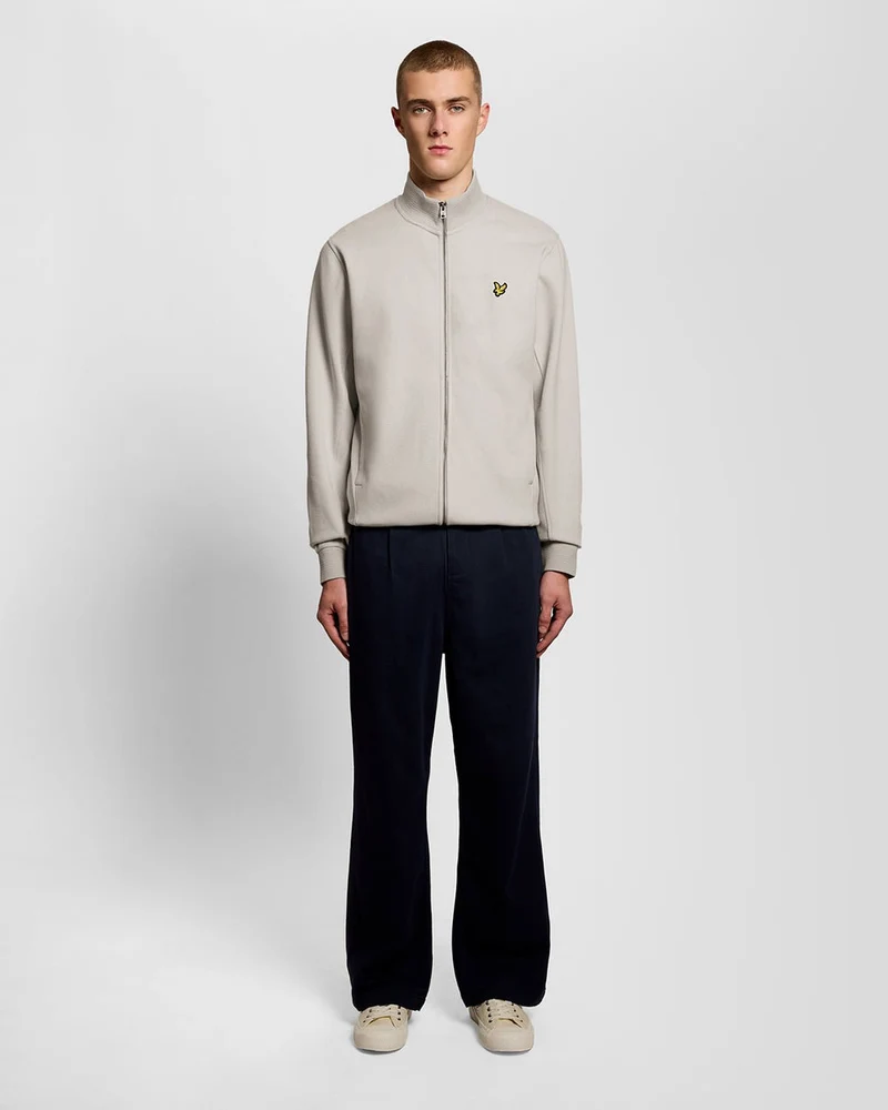 Lyle & Scott Herren-Trainingsjacke aus Baumwollmischgewebe | Rosa Fliesen