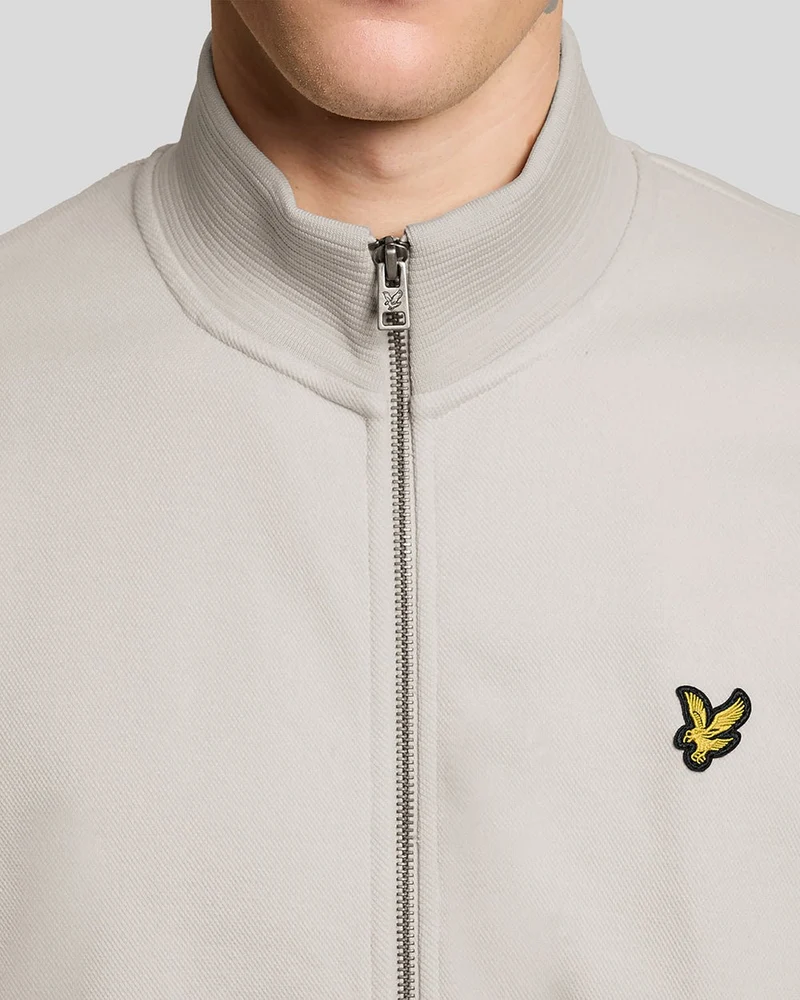 Lyle & Scott Herren-Trainingsjacke aus Baumwollmischgewebe | Rosa Fliesen