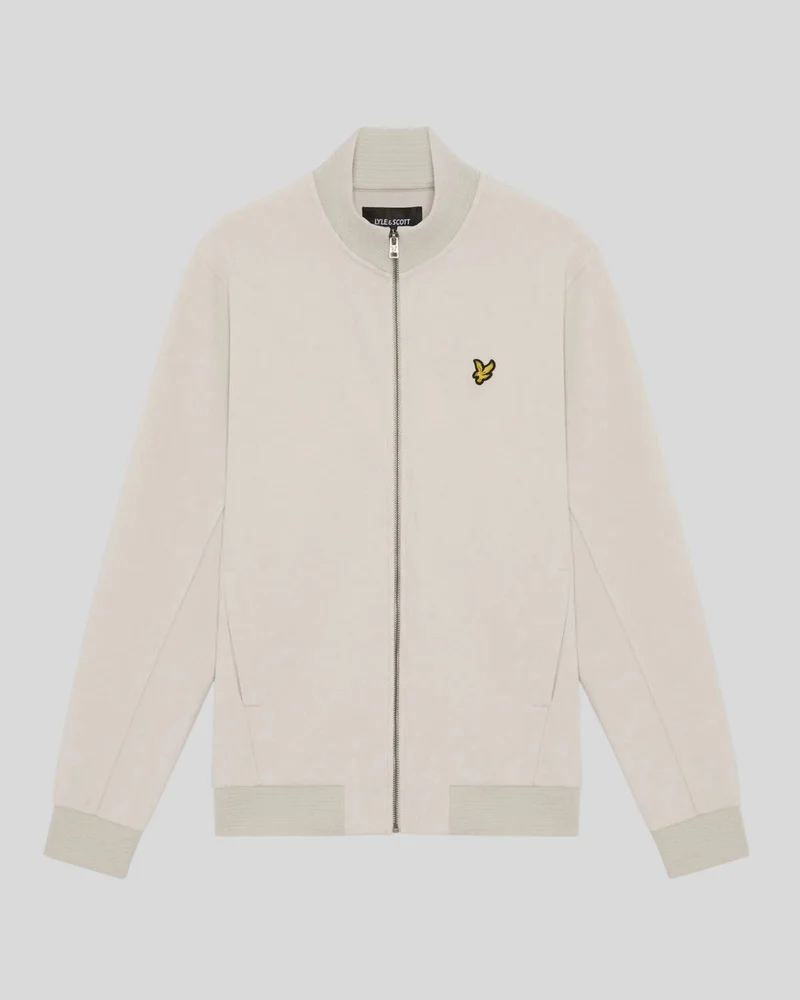 Lyle & Scott Herren-Trainingsjacke aus Baumwollmischgewebe | Rosa Fliesen