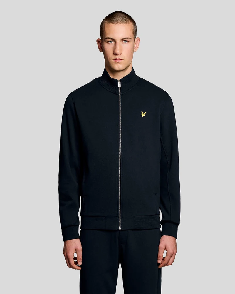 Lyle & Scott Herren-Trainingsjacke aus Baumwollmischgewebe | Dunkelblau
