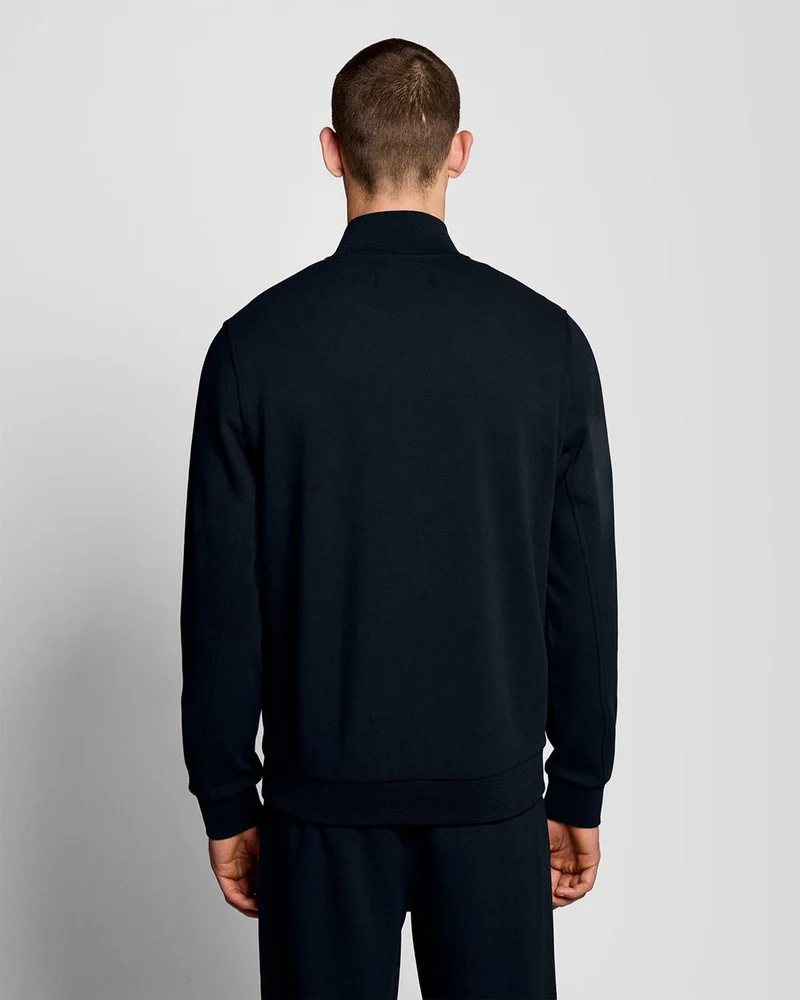 Lyle & Scott Herren-Trainingsjacke aus Baumwollmischgewebe | Dunkelblau