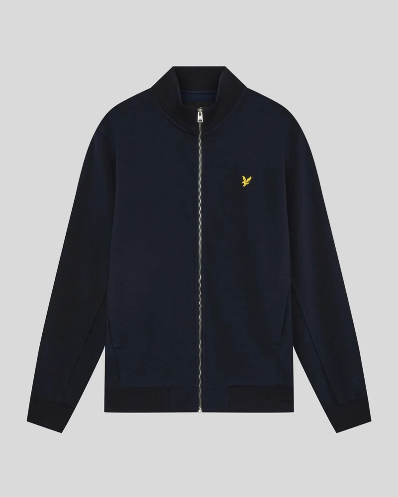 Lyle & Scott Herren-Trainingsjacke aus Baumwollmischgewebe | Dunkelblau