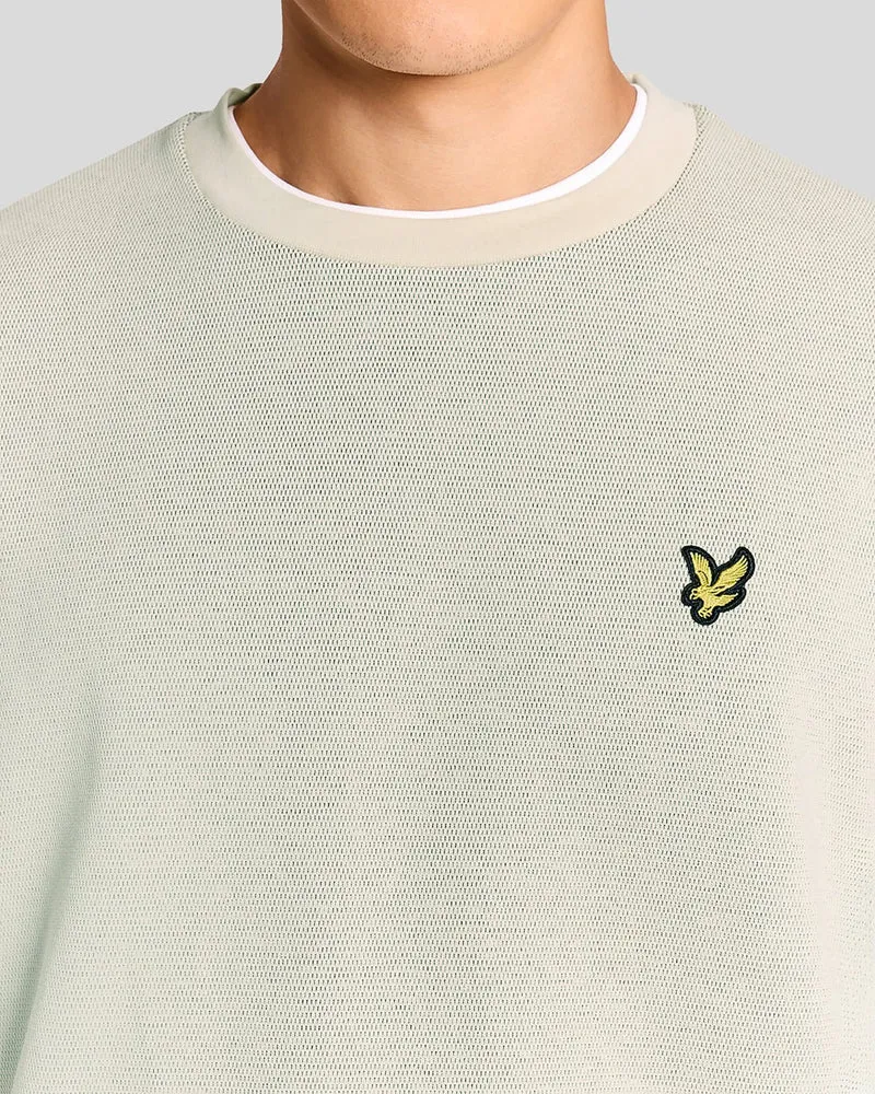 Lyle & Scott Herren-Sweatshirt mit Rundhalsausschnitt und Jacquard-Muster | Kitt