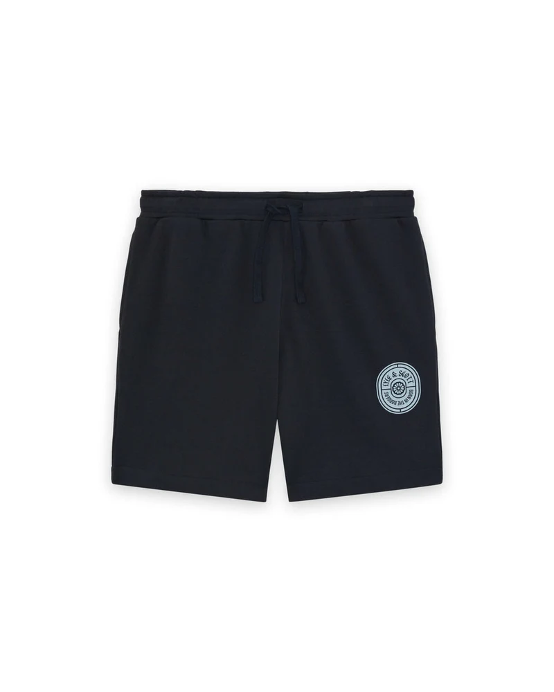 Lyle & Scott Herren-Sweatshorts aus Baumwolle mit Grafikprint | Dunkelblau