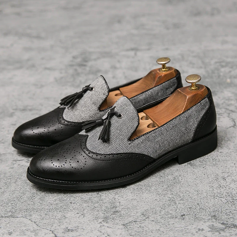 Herren Mokassins Leder Textil Casual - Henrik