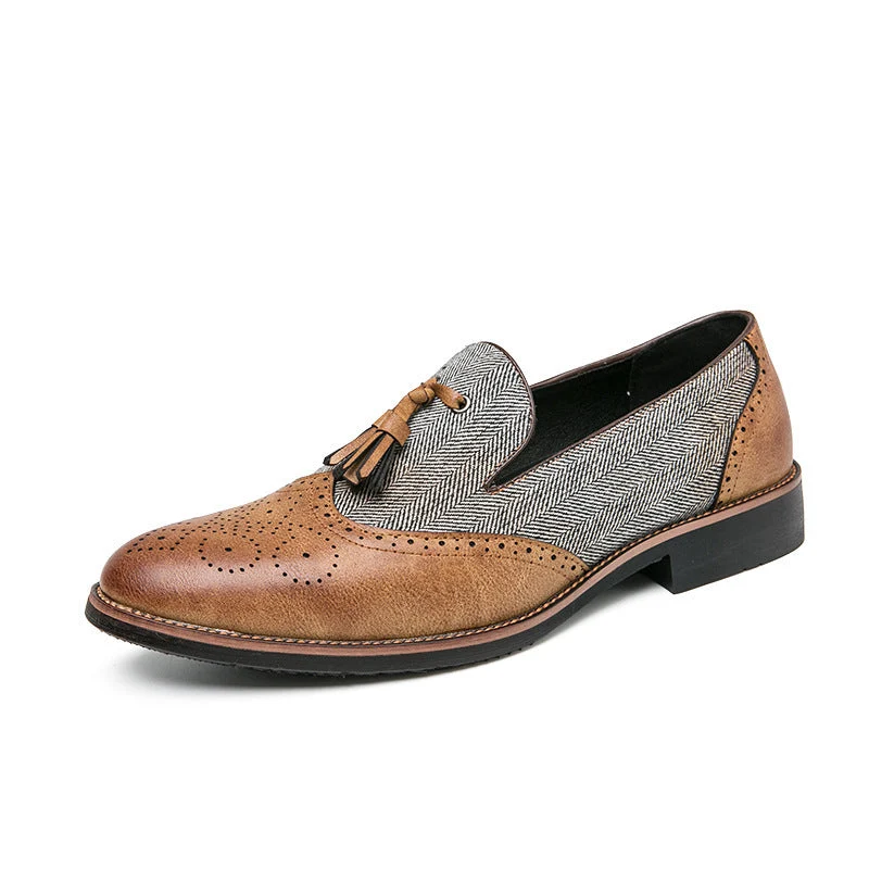 Herren Mokassins Leder Textil Casual - Henrik