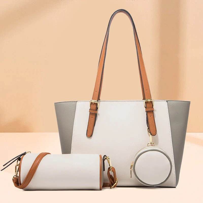 Elegante Damen-Tragetasche mit zweifarbigem Design
