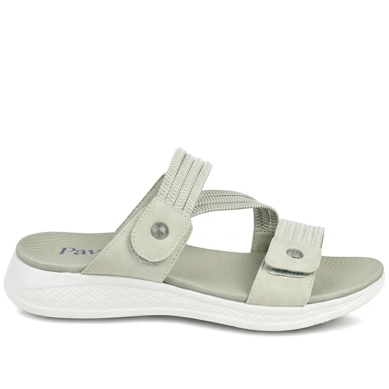Lightweight Slip On Mule Sandals - BAIZH43003 / 329 053 - Khaki