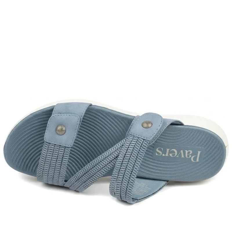 Lightweight Slip On Mule Sandals - BAIZH43003 / 329 053 - Blue