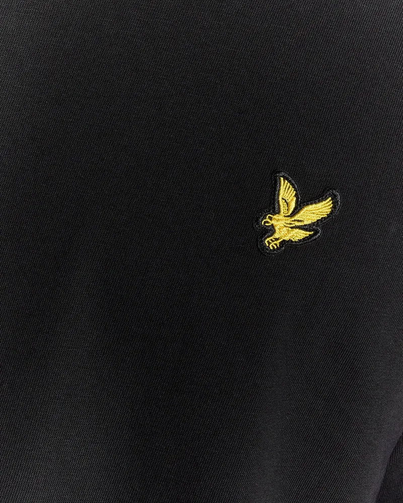 Lyle & Scott Herren-T-Shirt aus Baumwolle mit Rundhalsausschnitt | Tiefschwarz