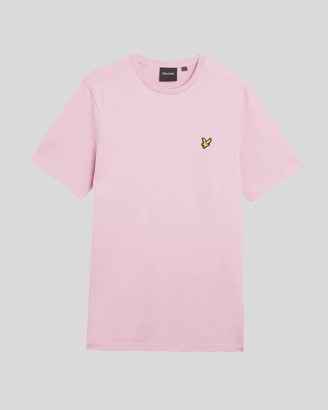 Lyle & Scott Herren-T-Shirt aus Baumwolle mit Rundhalsausschnitt | Hellrosa