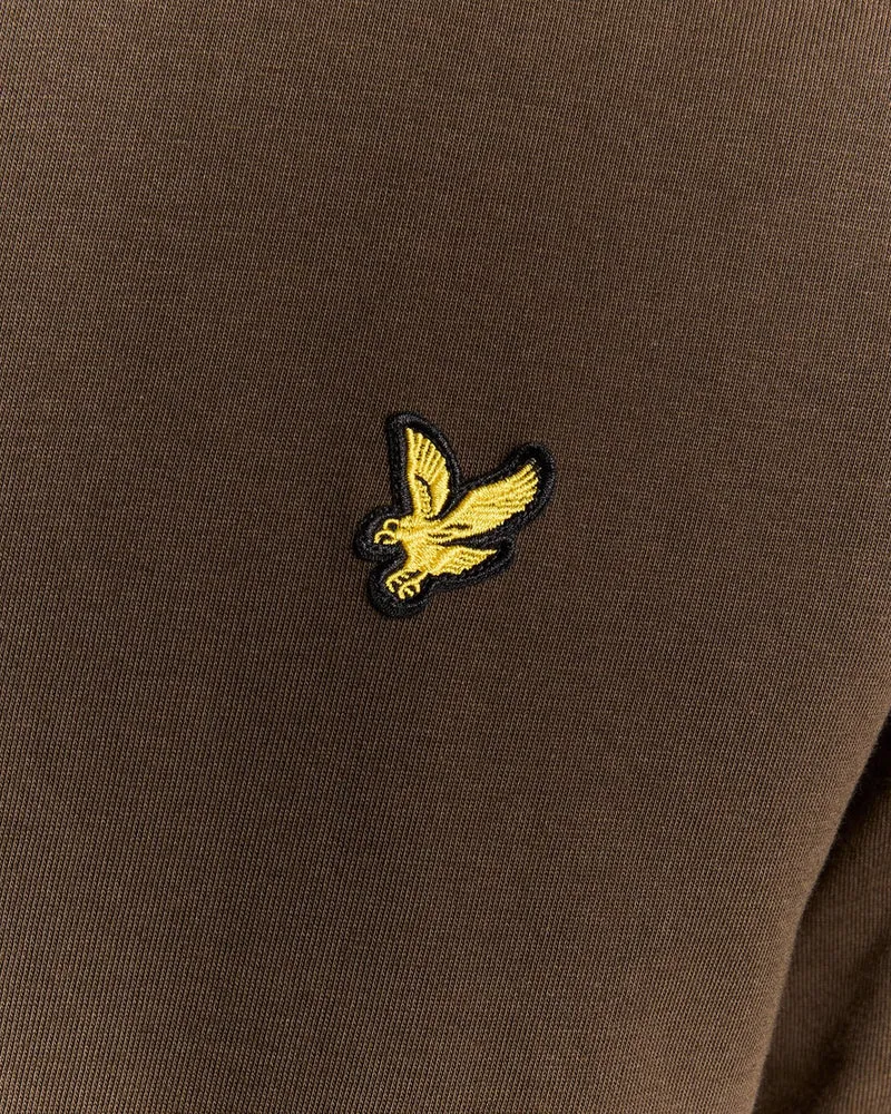 Lyle & Scott Herren-T-Shirt aus Baumwolle mit Rundhalsausschnitt | Olivgrün