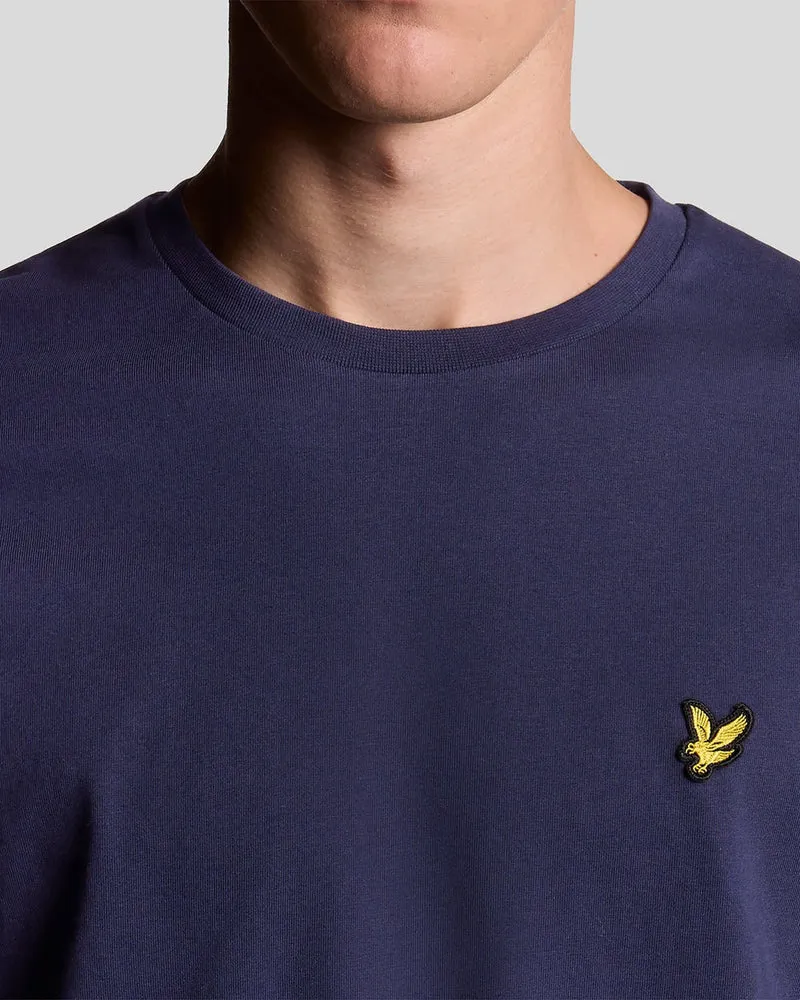 Lyle & Scott Herren-Langarm-T-Shirt aus Baumwolle | Marineblau