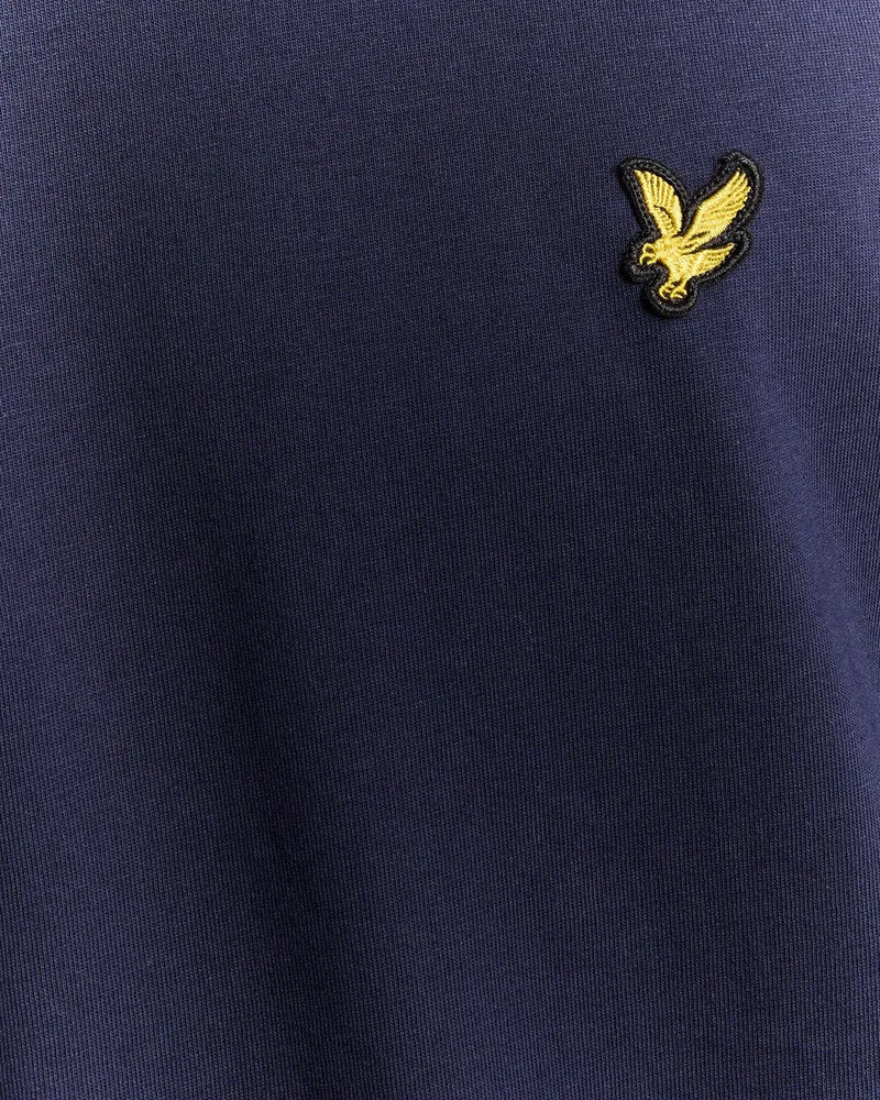 Lyle & Scott Herren-Langarm-T-Shirt aus Baumwolle | Marineblau