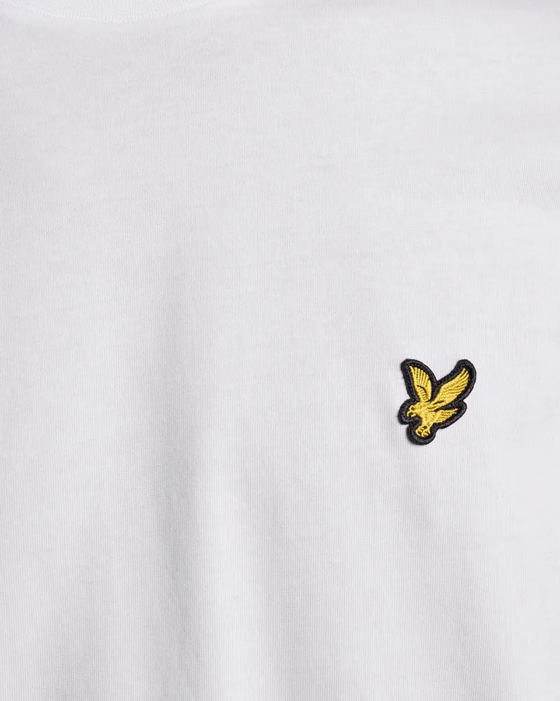 Lyle & Scott Herren-Langarm-T-Shirt aus Baumwolle | Weiß