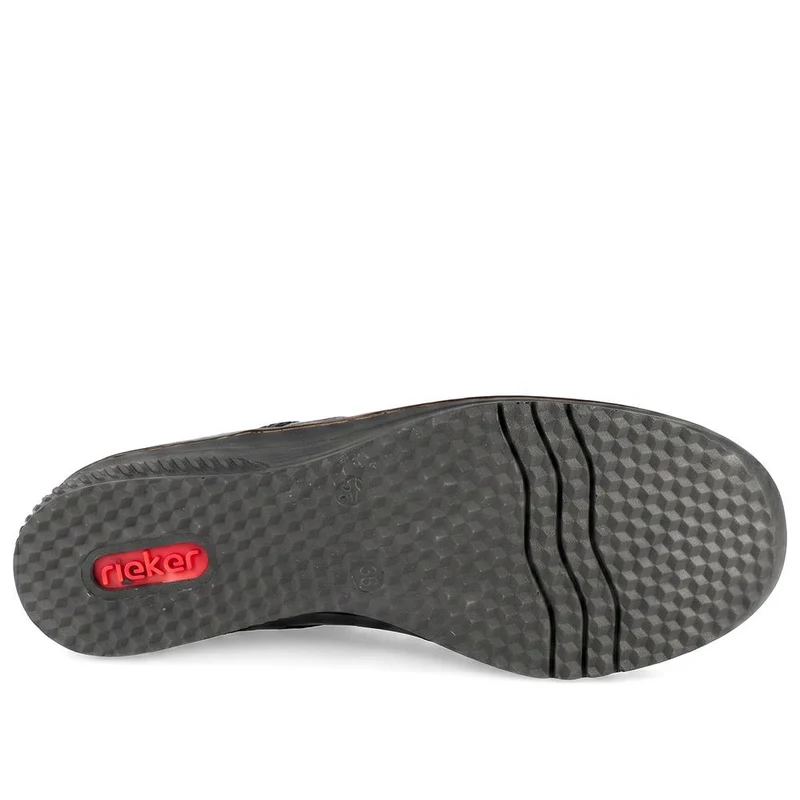 Stretchy Leather Touch-Fasten Trainers - RKR41504 / 326 820 - Black