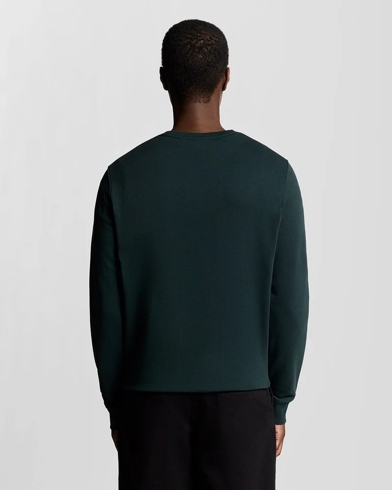 Lyle & Scott Herren-Sweatshirt mit Rundhalsausschnitt | Dunkelgrün