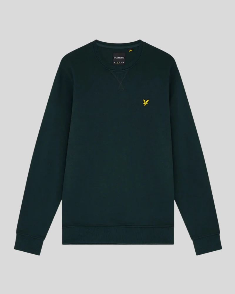Lyle & Scott Herren-Sweatshirt mit Rundhalsausschnitt | Dunkelgrün