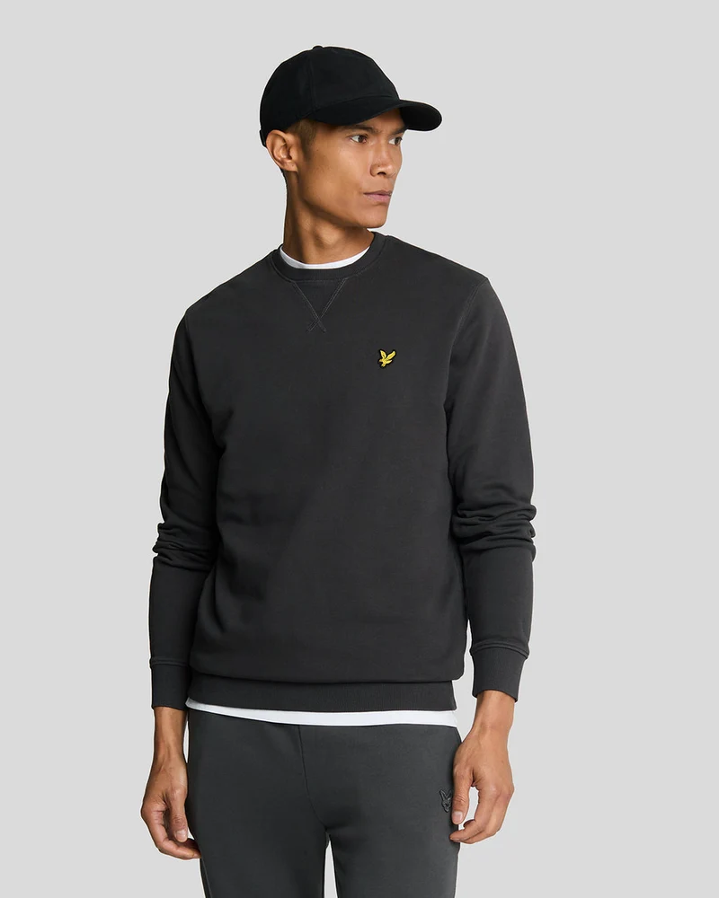 Lyle & Scott Herren-Sweatshirt mit Rundhalsausschnitt | Anthrazit