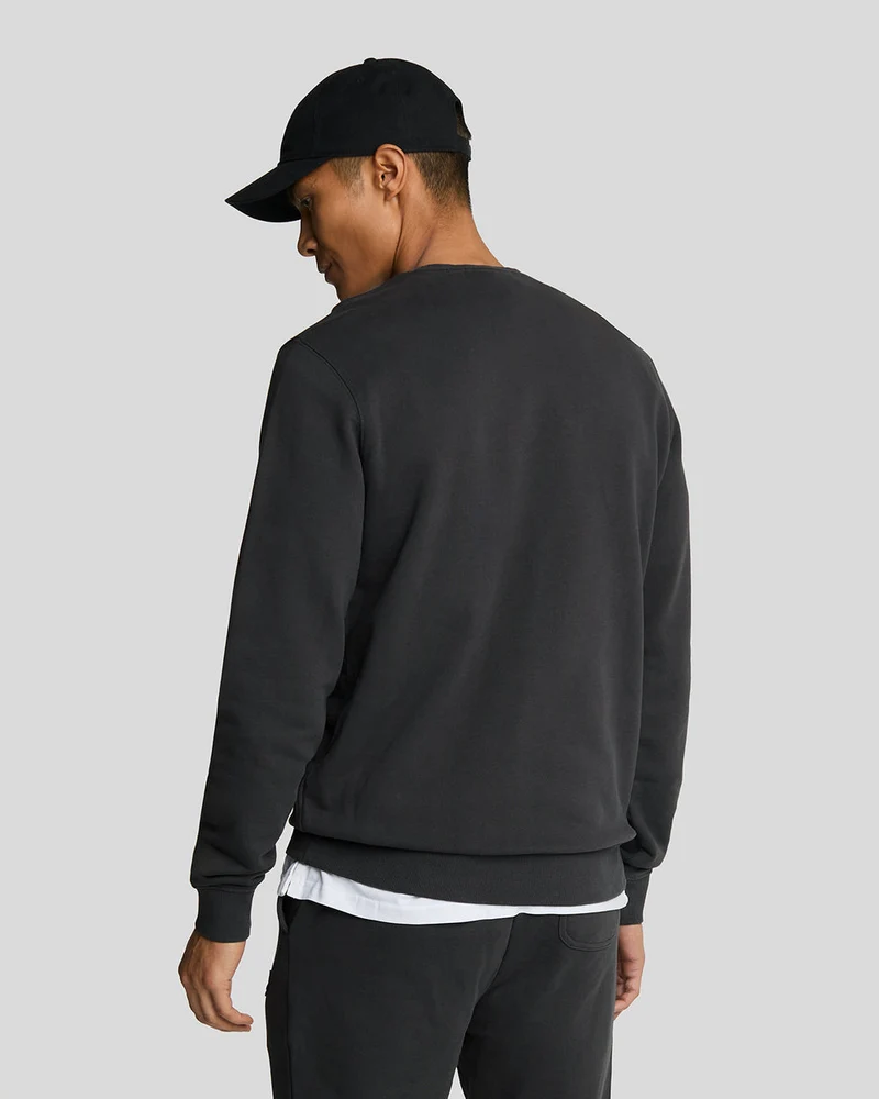 Lyle & Scott Herren-Sweatshirt mit Rundhalsausschnitt | Anthrazit