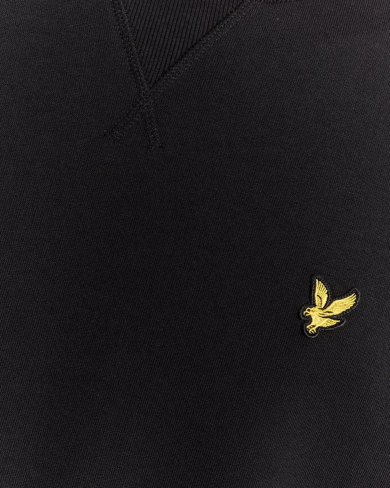 Lyle & Scott Herren-Sweatshirt mit Rundhalsausschnitt | Tiefschwarz
