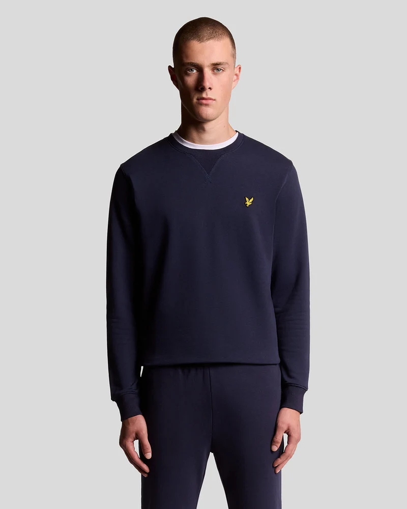 Lyle & Scott Herren-Sweatshirt mit Rundhalsausschnitt | Marineblau