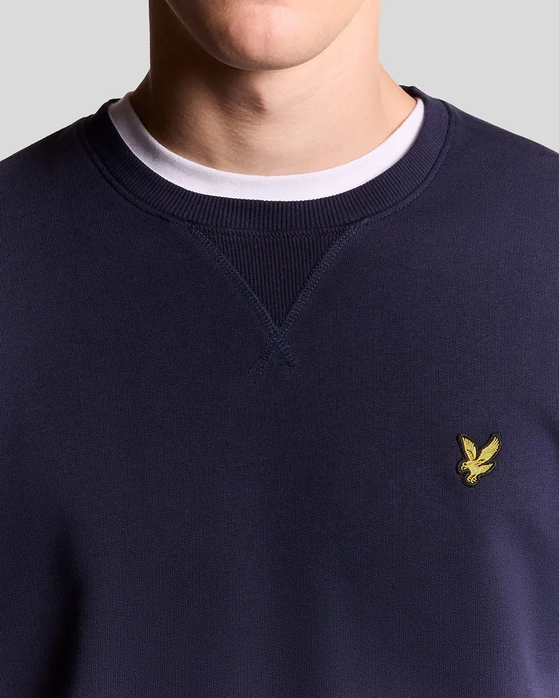 Lyle & Scott Herren-Sweatshirt mit Rundhalsausschnitt | Marineblau